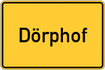 Place name sign Dörphof