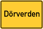 Place name sign Dörverden