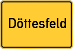 Place name sign Döttesfeld