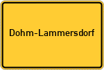 Place name sign Dohm-Lammersdorf