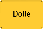 Place name sign Dolle