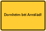 Place name sign Dornheim bei Arnstadt