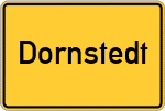 Place name sign Dornstedt