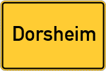Place name sign Dorsheim