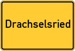 Place name sign Drachselsried