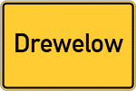 Place name sign Drewelow