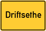 Place name sign Driftsethe