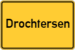 Place name sign Drochtersen