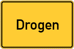 Place name sign Drogen