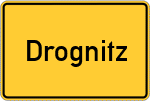 Place name sign Drognitz