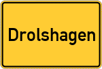 Place name sign Drolshagen