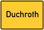 Place name sign Duchroth