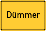 Place name sign Dümmer