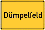 Place name sign Dümpelfeld