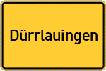 Place name sign Dürrlauingen