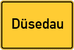 Place name sign Düsedau