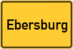 Place name sign Ebersburg