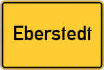 Place name sign Eberstedt