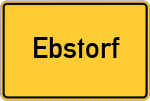 Place name sign Ebstorf