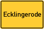 Place name sign Ecklingerode