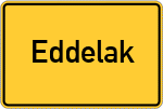 Place name sign Eddelak