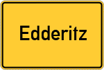 Place name sign Edderitz
