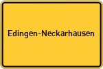 Place name sign Edingen-Neckarhausen