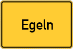 Place name sign Egeln