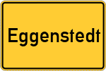 Place name sign Eggenstedt