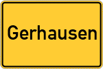 Place name sign Gerhausen