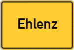 Place name sign Ehlenz