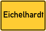 Place name sign Eichelhardt