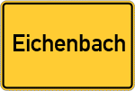 Place name sign Eichenbach