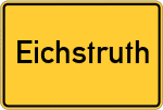 Place name sign Eichstruth