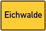 Place name sign Eichwalde