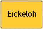 Place name sign Eickeloh