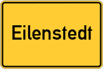 Place name sign Eilenstedt