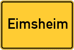 Place name sign Eimsheim