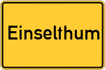 Place name sign Einselthum