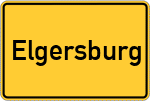 Place name sign Elgersburg