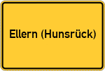 Place name sign Ellern (Hunsrück)