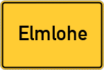 Place name sign Elmlohe