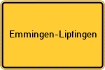 Place name sign Emmingen-Liptingen