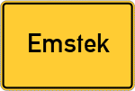 Place name sign Emstek