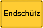 Place name sign Endschütz