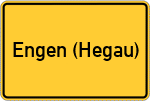 Place name sign Engen (Hegau)