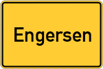Place name sign Engersen