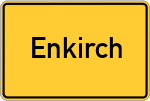 Place name sign Enkirch