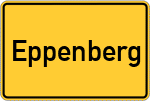 Place name sign Eppenberg, Eifel