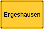 Place name sign Ergeshausen